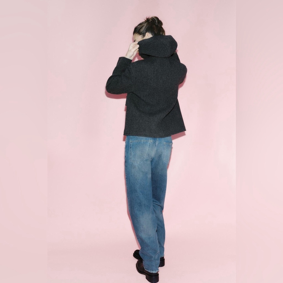 BRAND NEW ZARA ZW COLLECTION MANTECO WOOL BLEND JACKET WITH TOGGLES - Picture 4 of 15